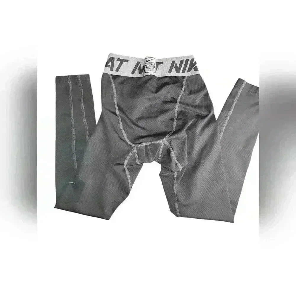 Boys Size Small Black Nike Pro Combat Pants - Picture 5 of 5